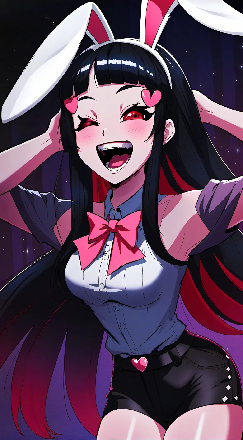 ai character: meanest v tuber background