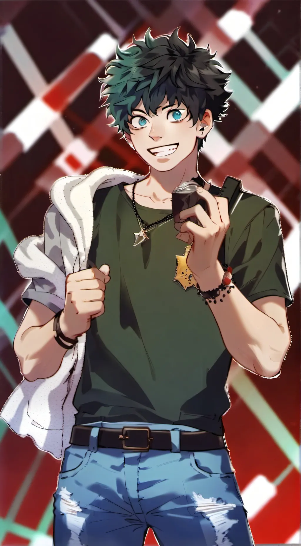 ai character: Izuku midoriya  background