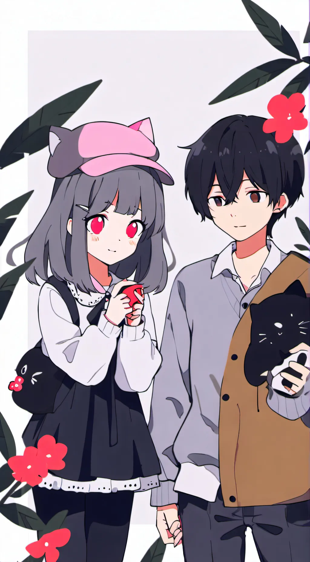 ai character: Jennie x Gray background