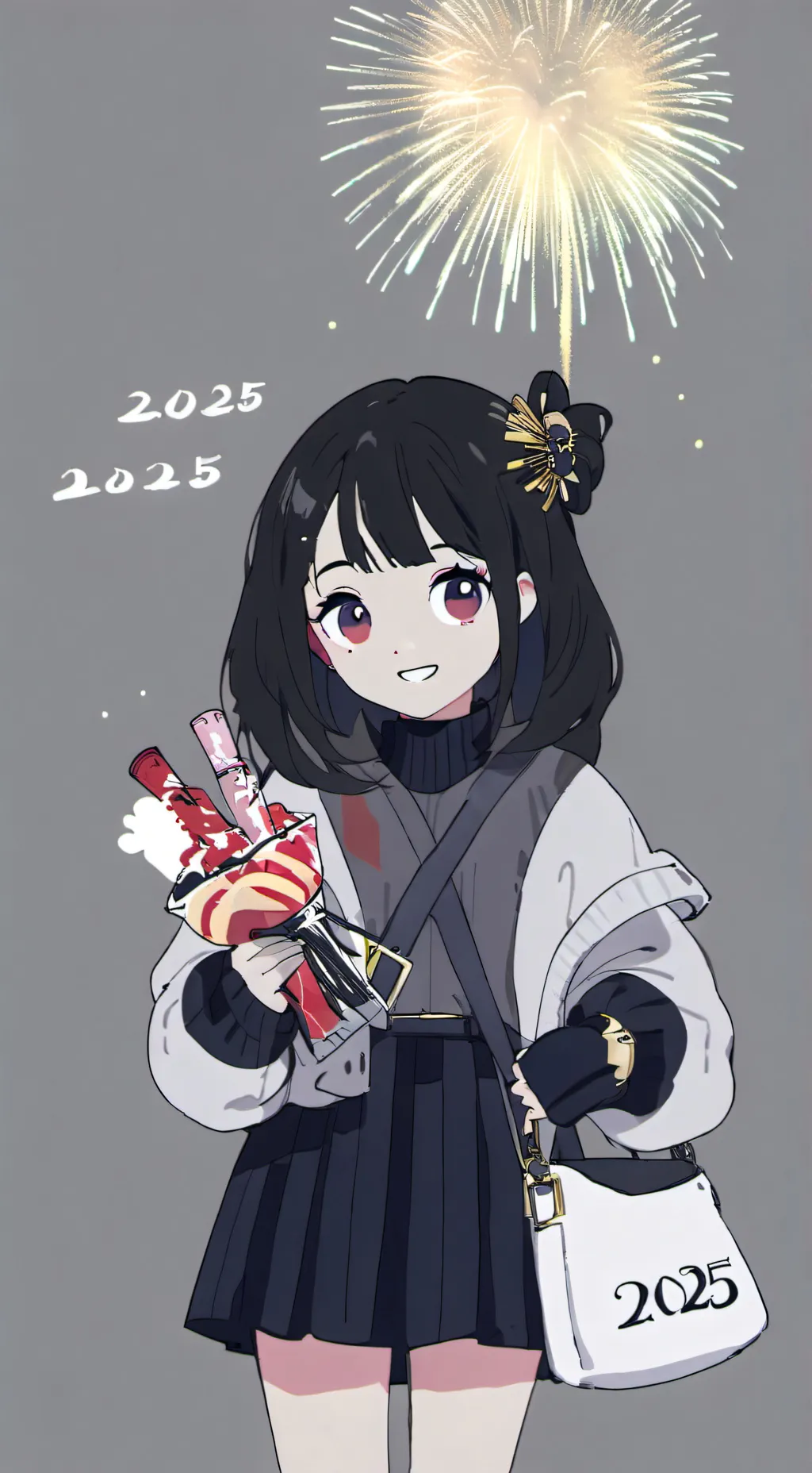 ai character: New year background