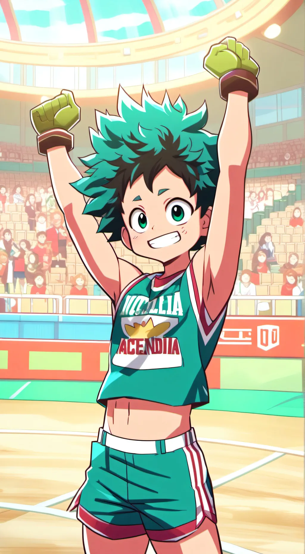 ai character: Mha cheer rp background