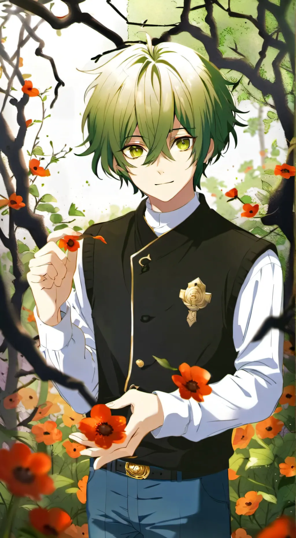 ai character: Izuku (Trans AU) background