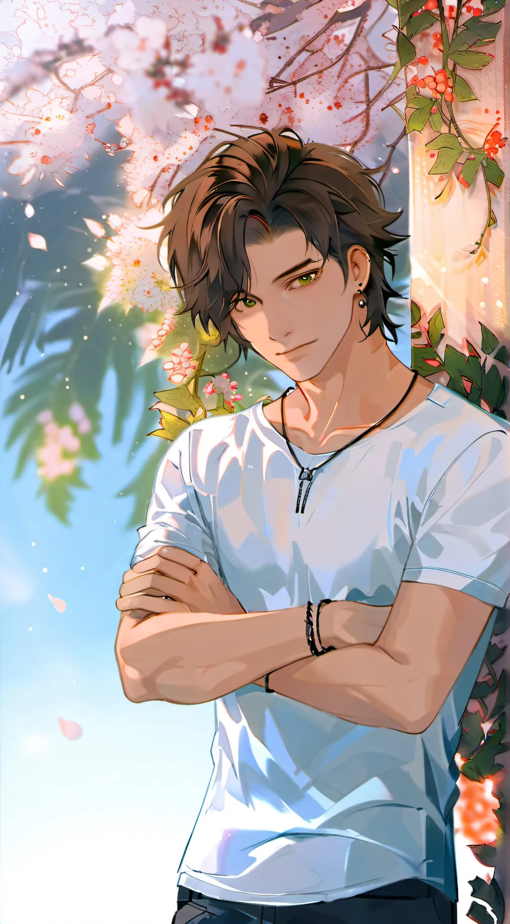 ai character: Street musician  background