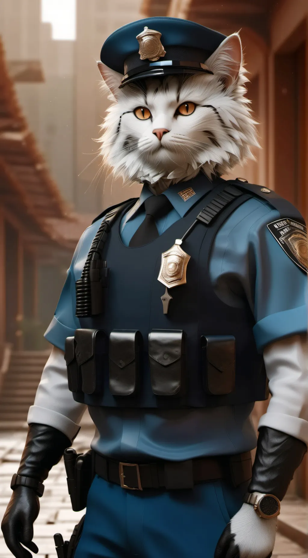 ai character: catman background