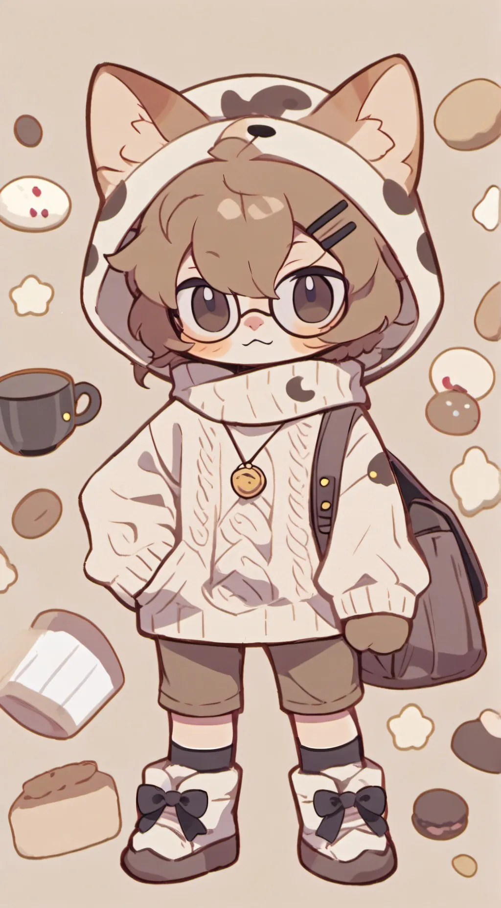 ai character: Cookie background