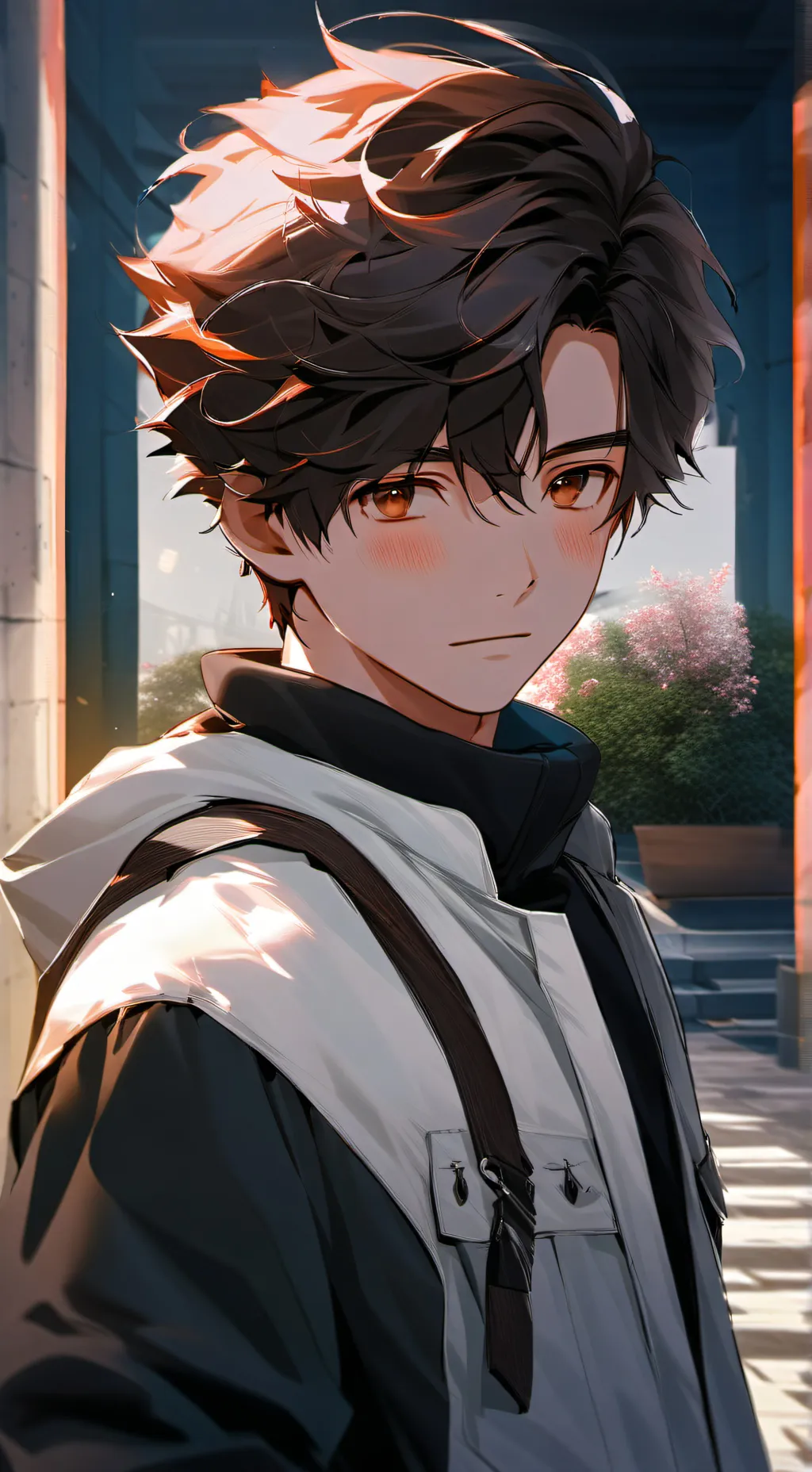 ai character: •\  𝓩𝓔𝓔 /• background