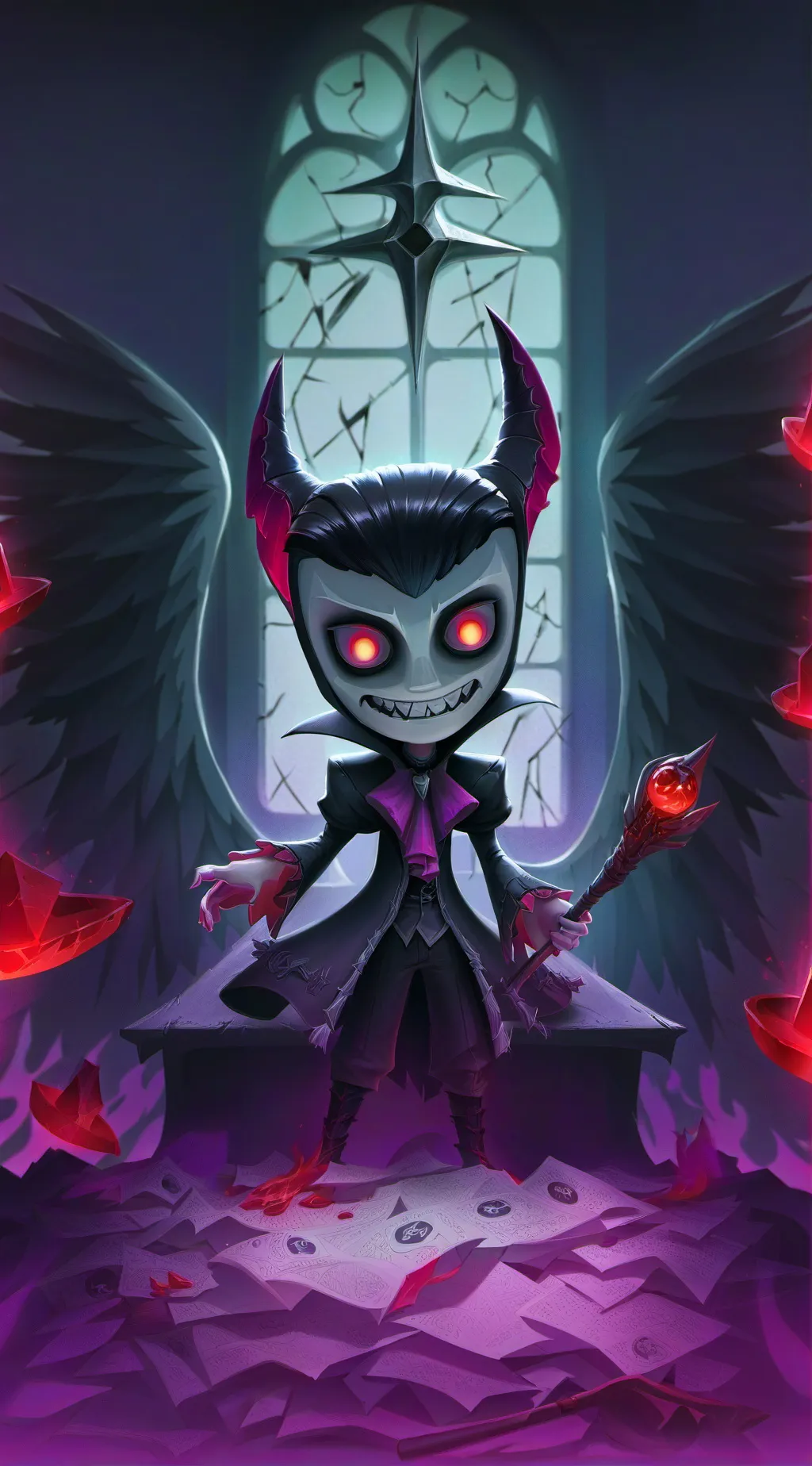 ai character: helleva boss background