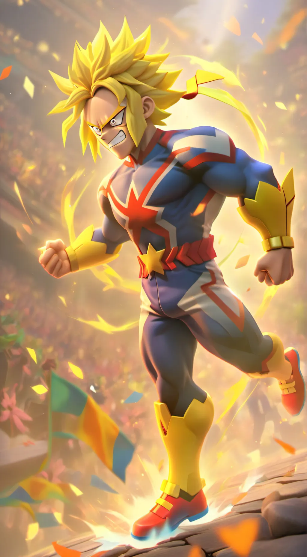 ai character: all might  background