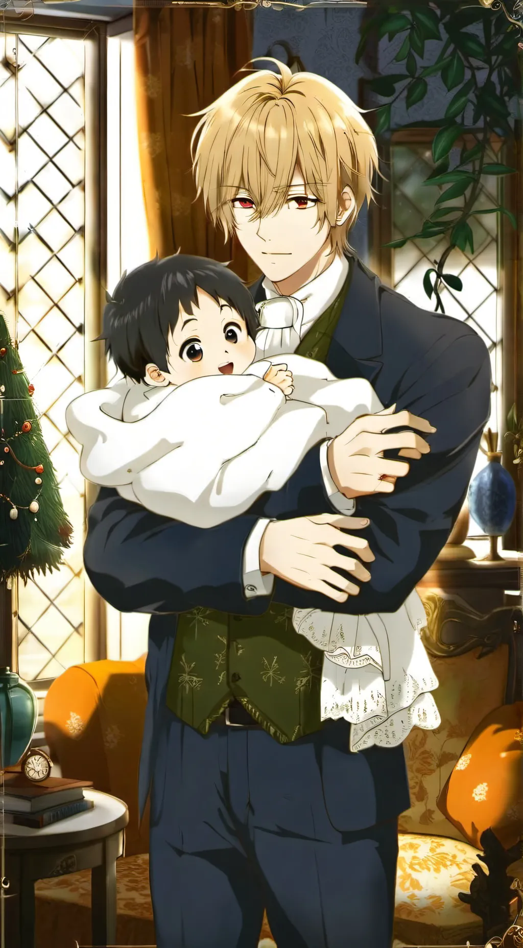 ai character: papa background