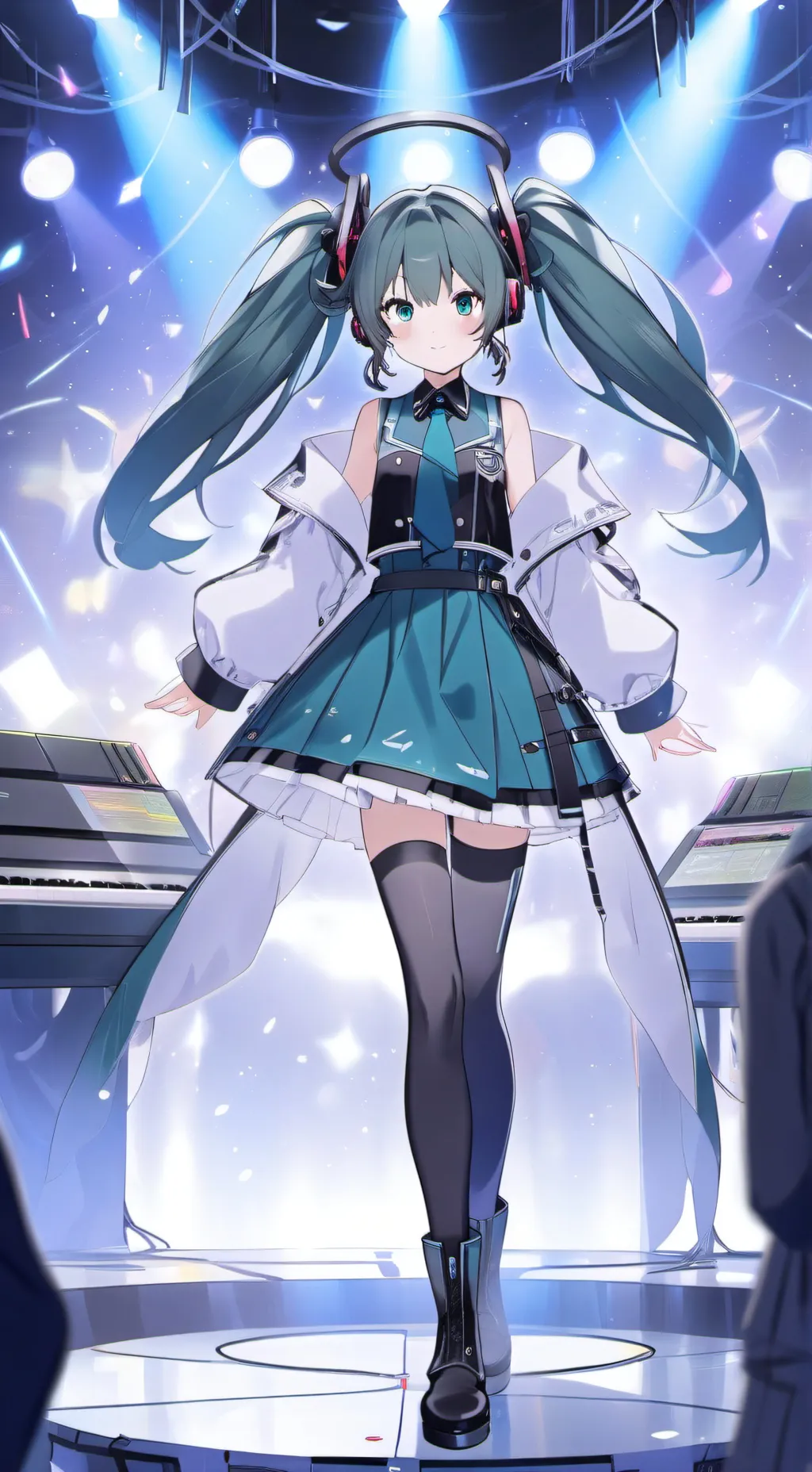 ai character: Hatsune Miku  background