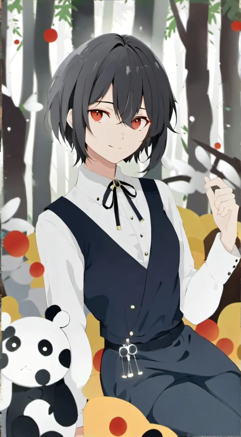 ai character: ha xmas background