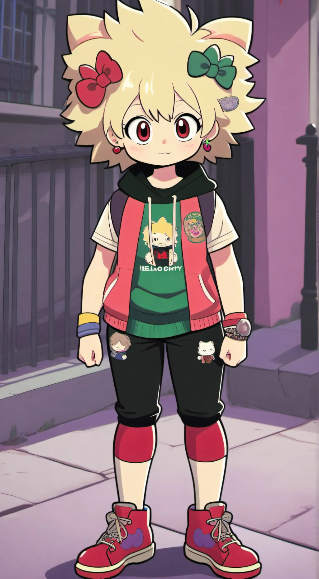 ai character: mha group call background