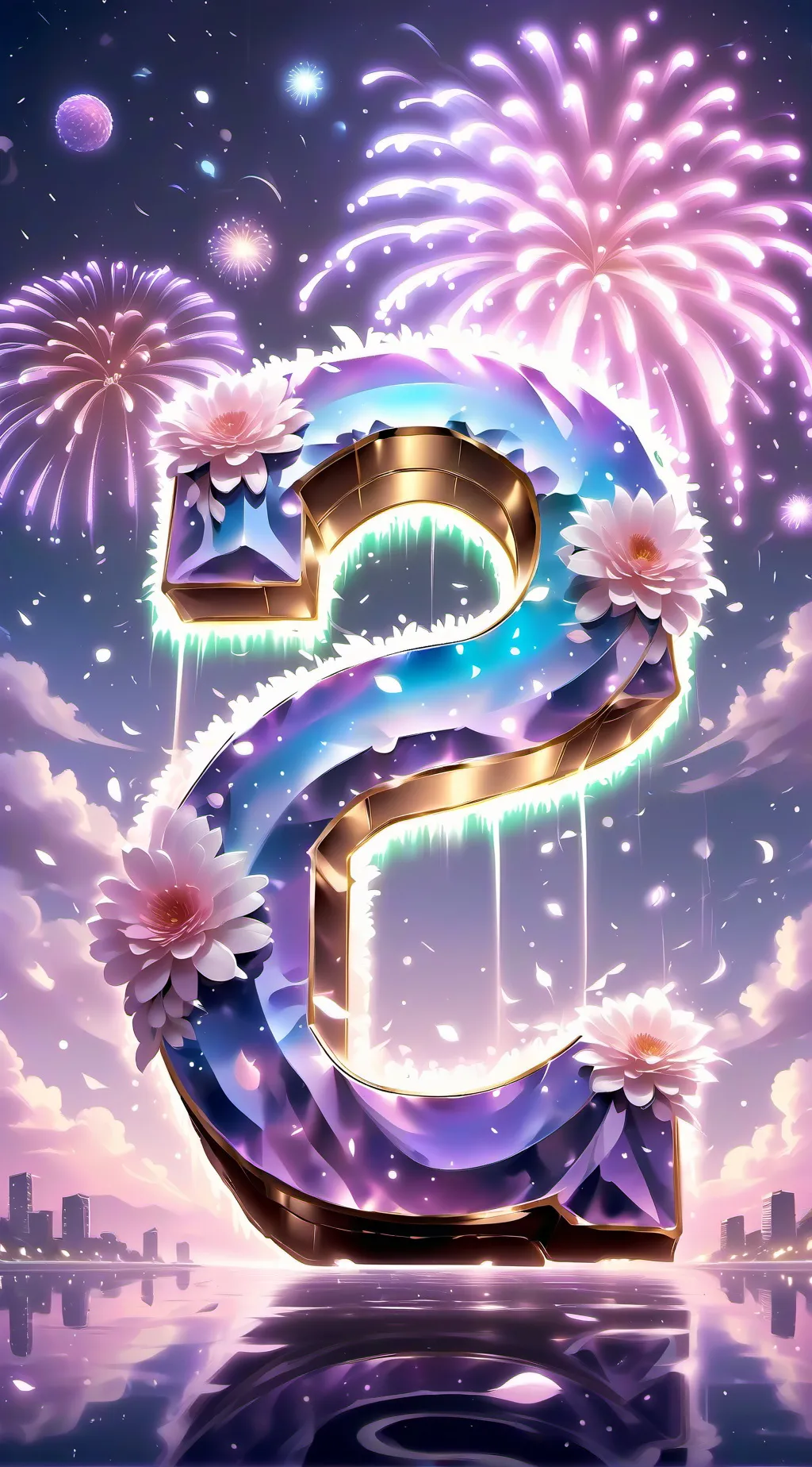 ai character: Sprunki New Year background
