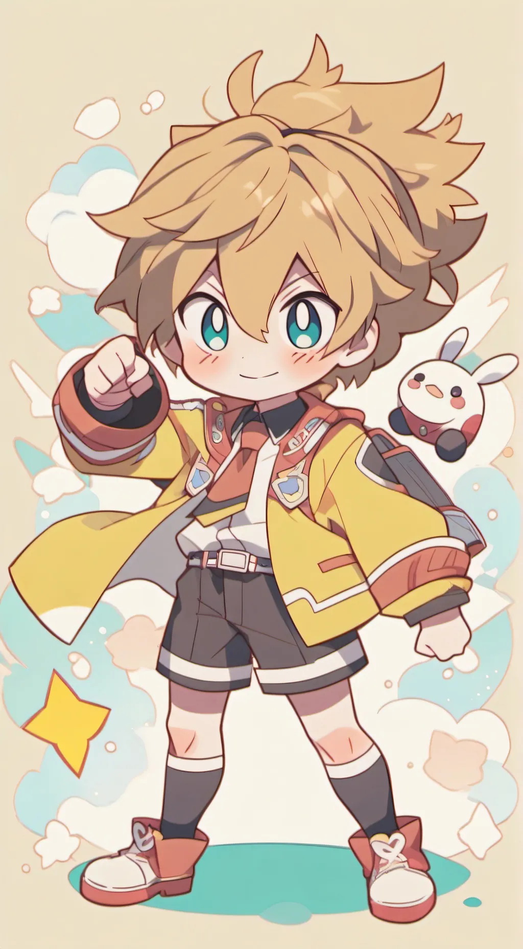 ai character: bakugo  background