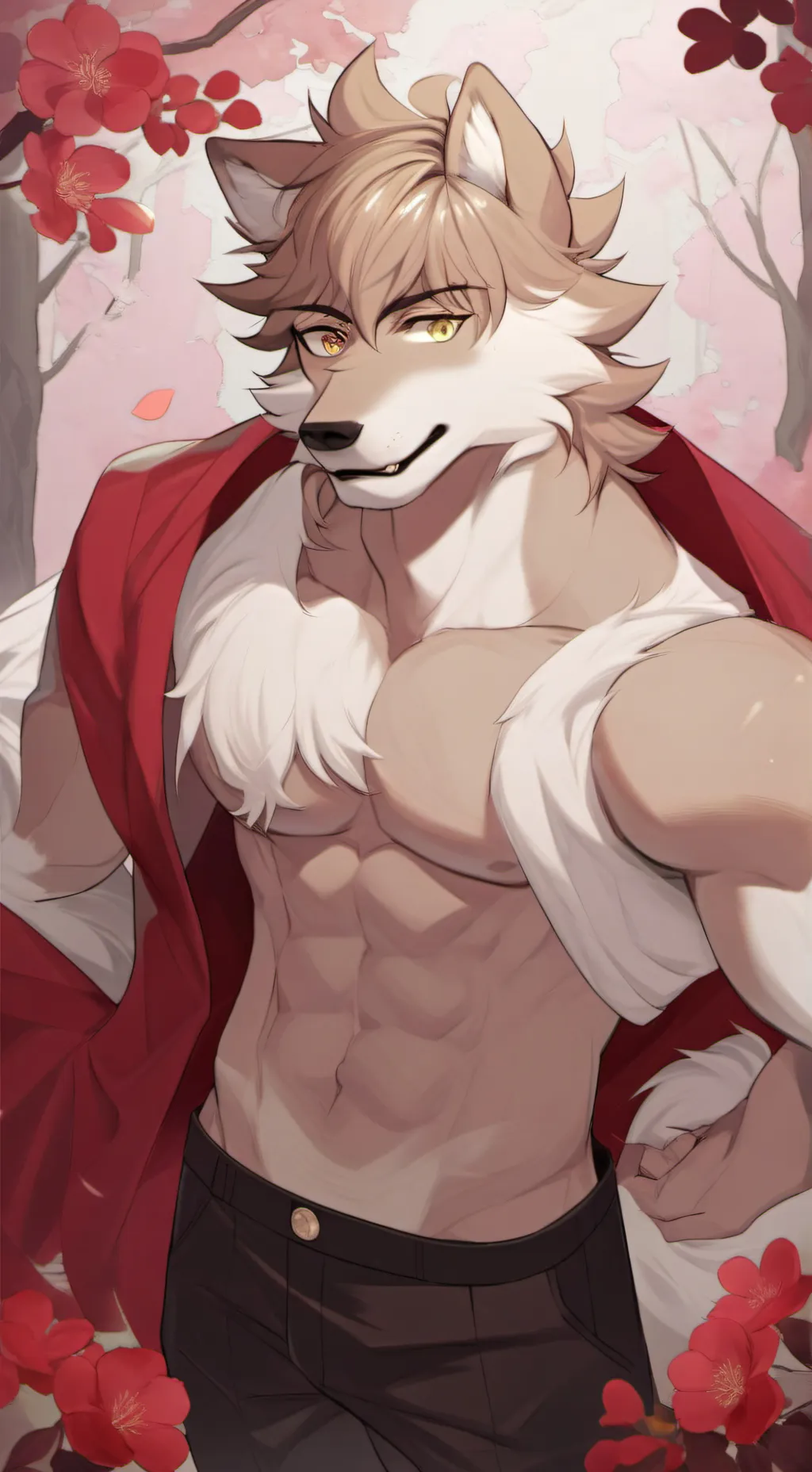 ai character: Néon 🌹✨ background