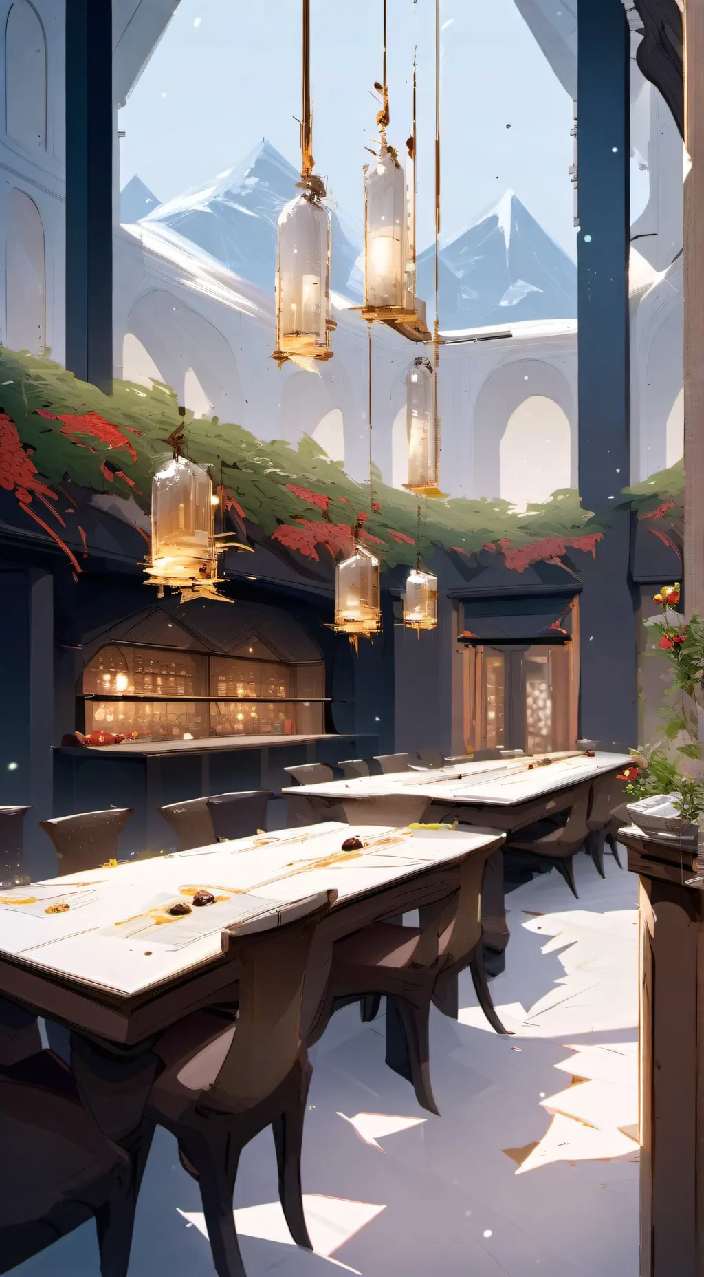 ai character: New year?  background