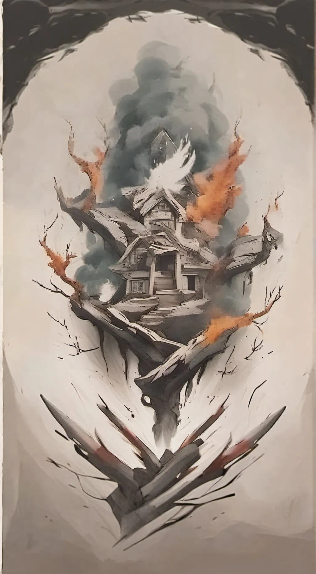 ai character: Forks high  background