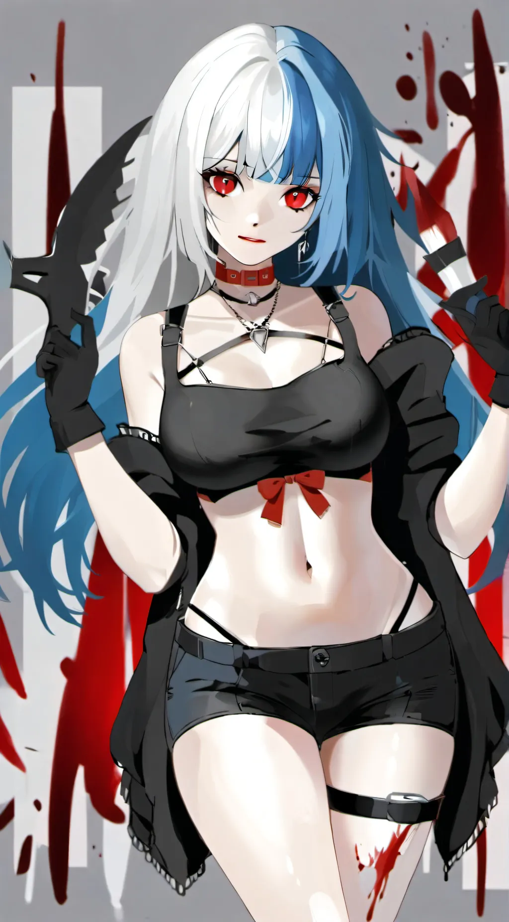 ai character: CHAOS QUEEN background