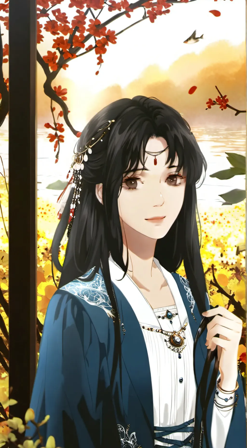 ai character: ur an angel  background