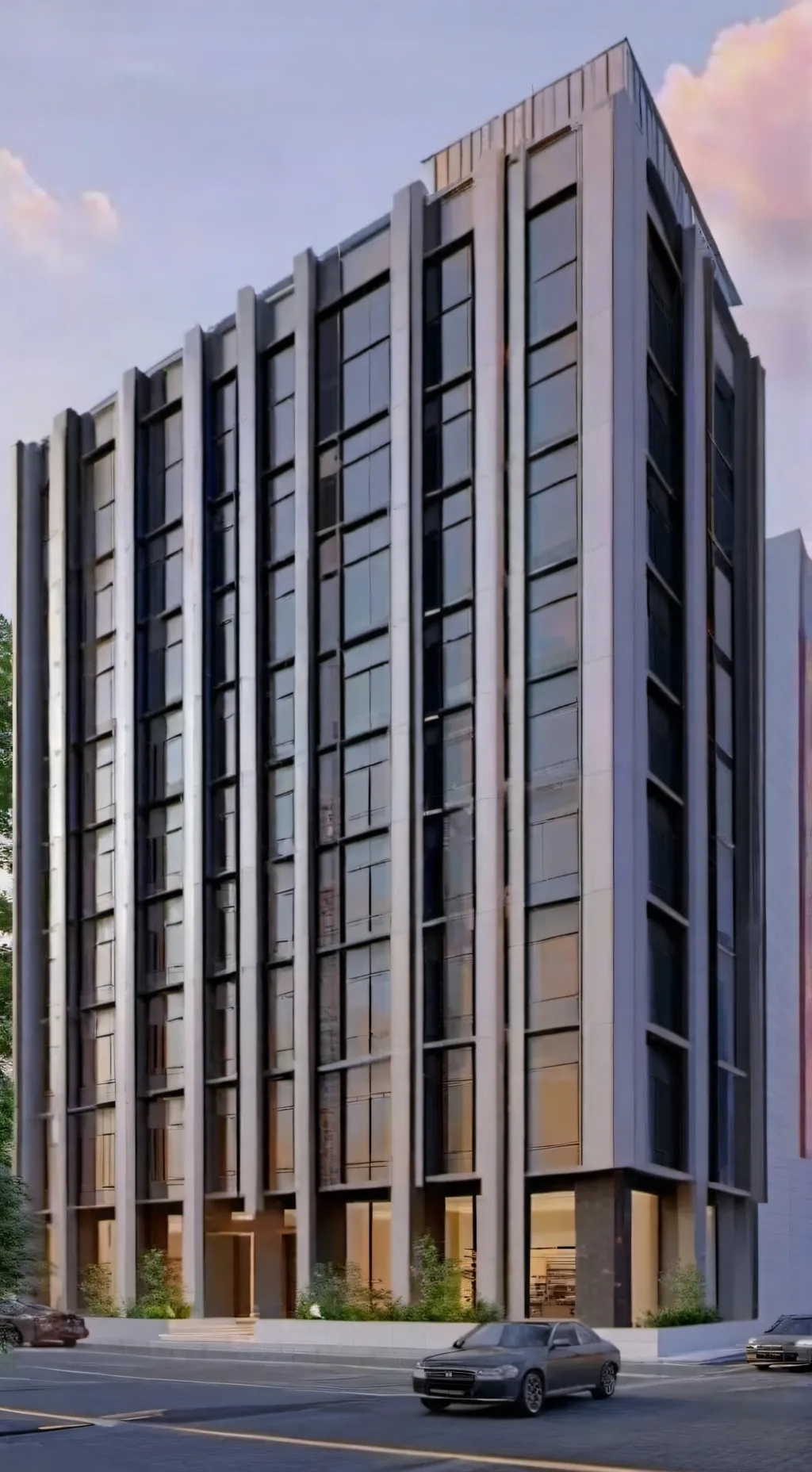 ai character: HYBE entertainment background