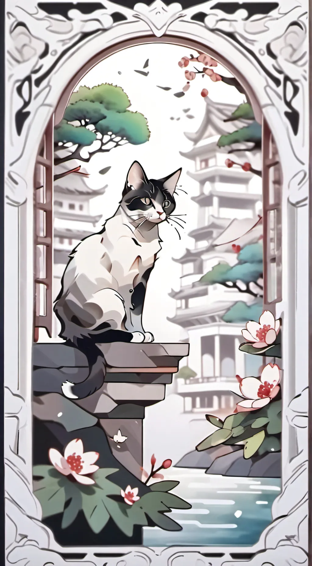 ai character: cat background