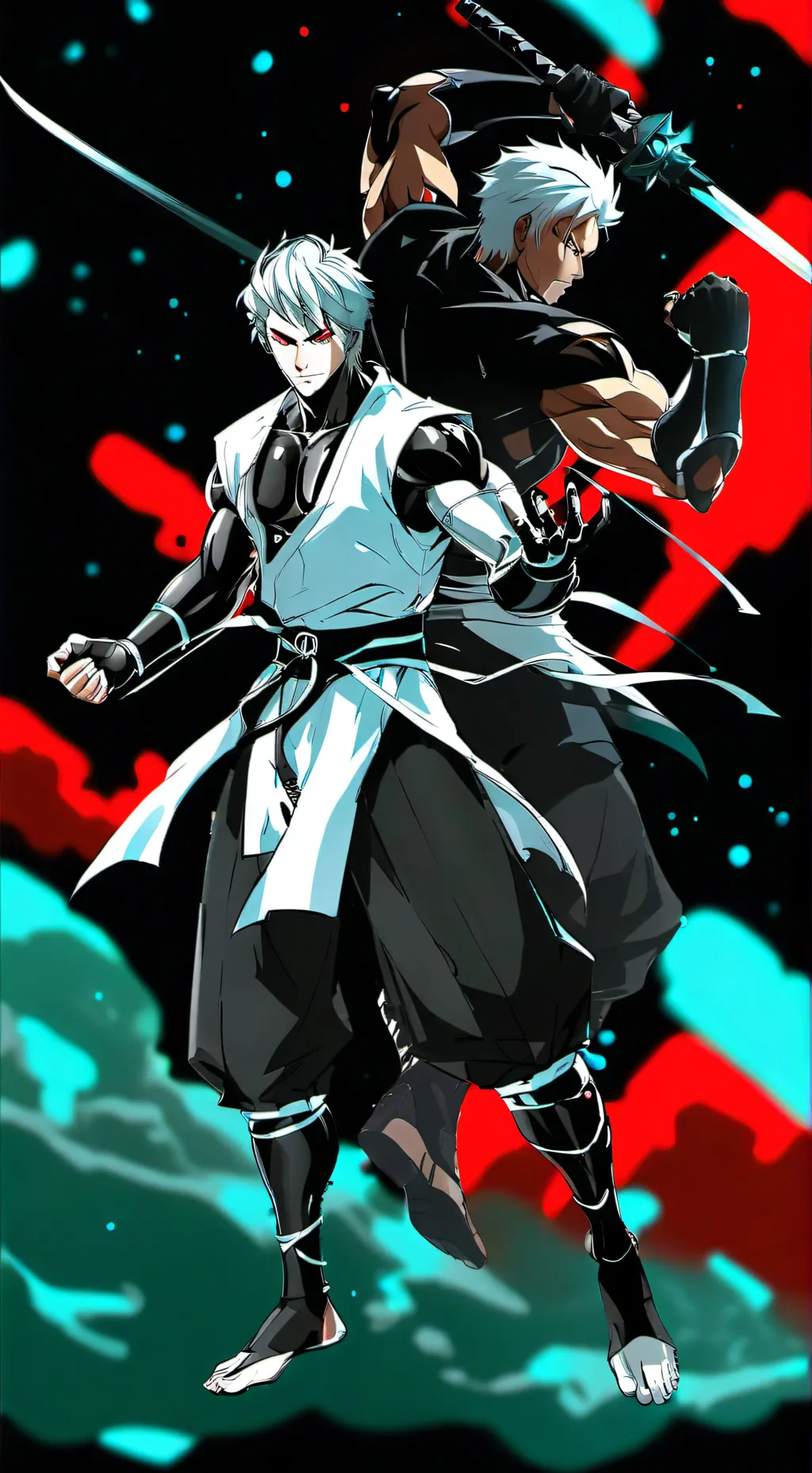 ai character: Goku black  background