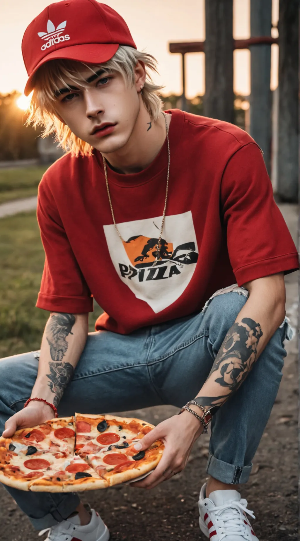 ai character: Leo 🍕 background