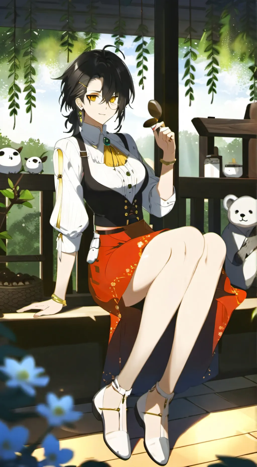 ai character: кристина background