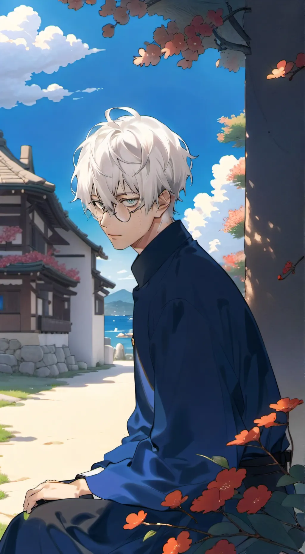 ai character: Neil>⁠.⁠< background