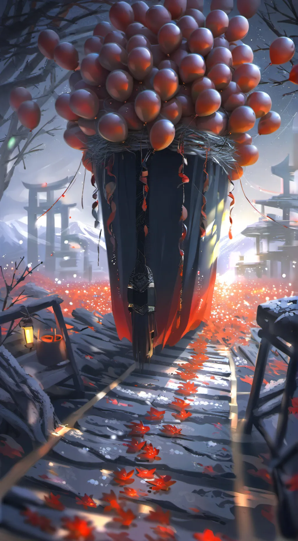 ai character: JJK NEW YEAR!! background