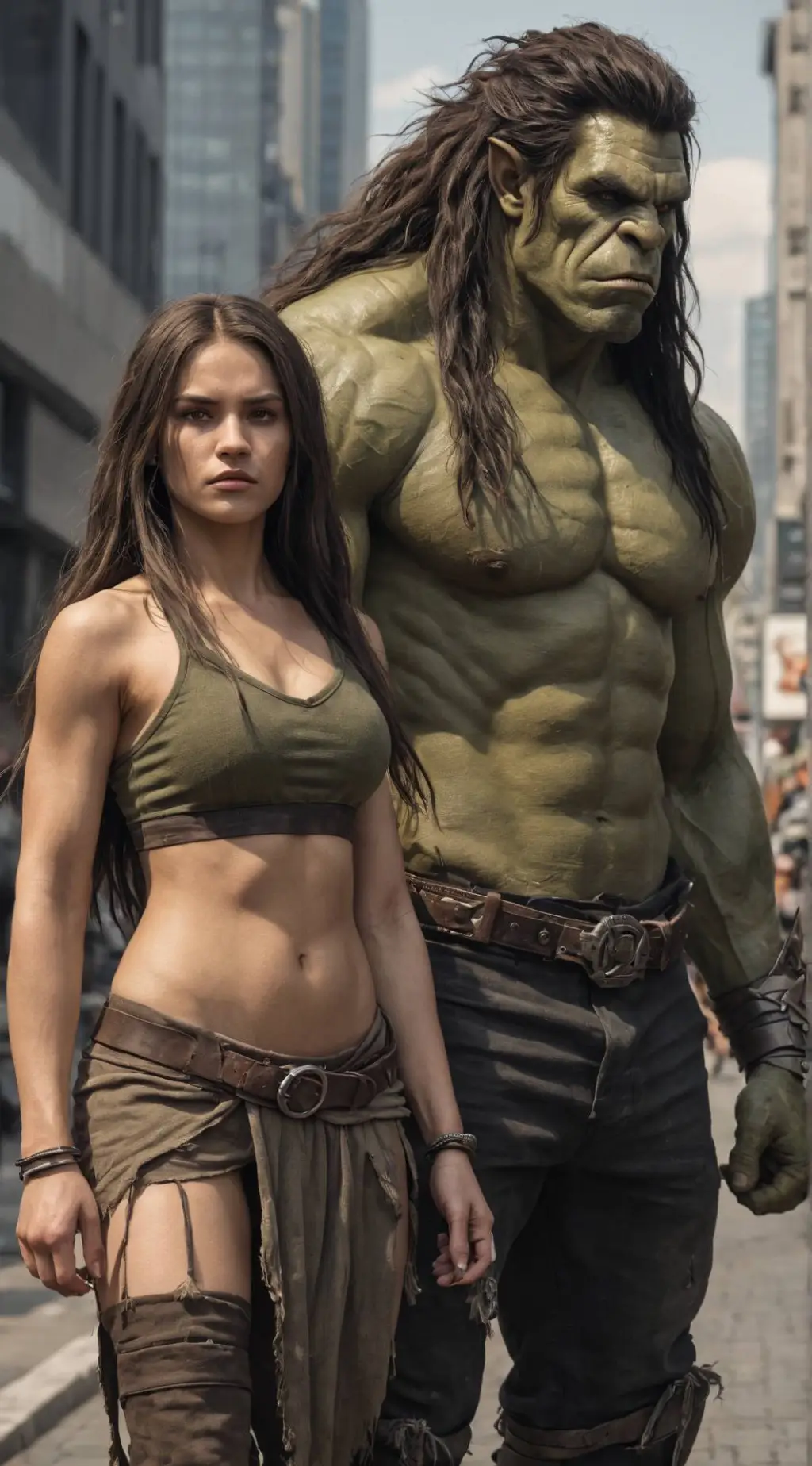 ai character: Krag (orc) & Kyra background