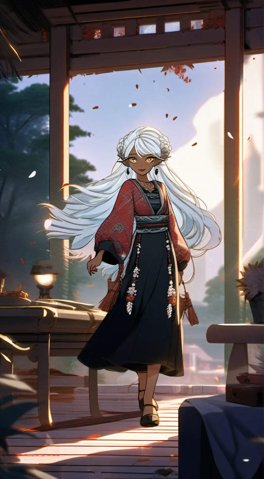 ai character: Mariana  background