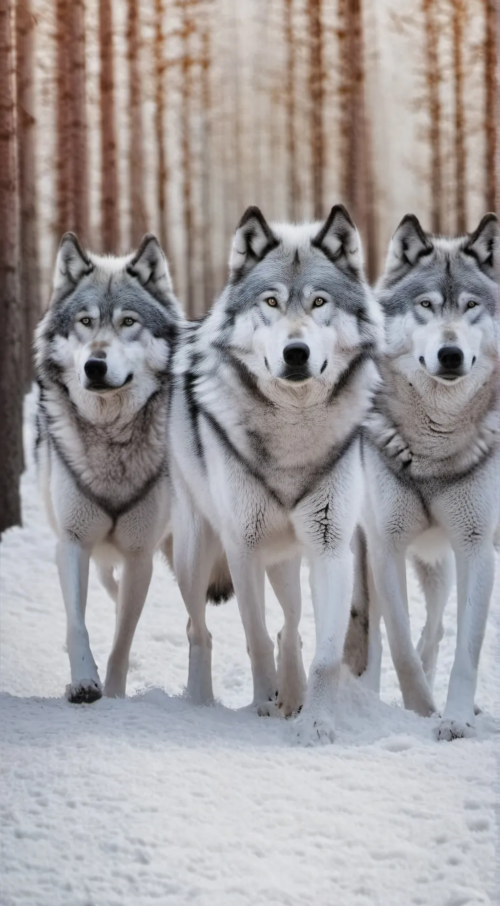 ai character: Moon wolf background