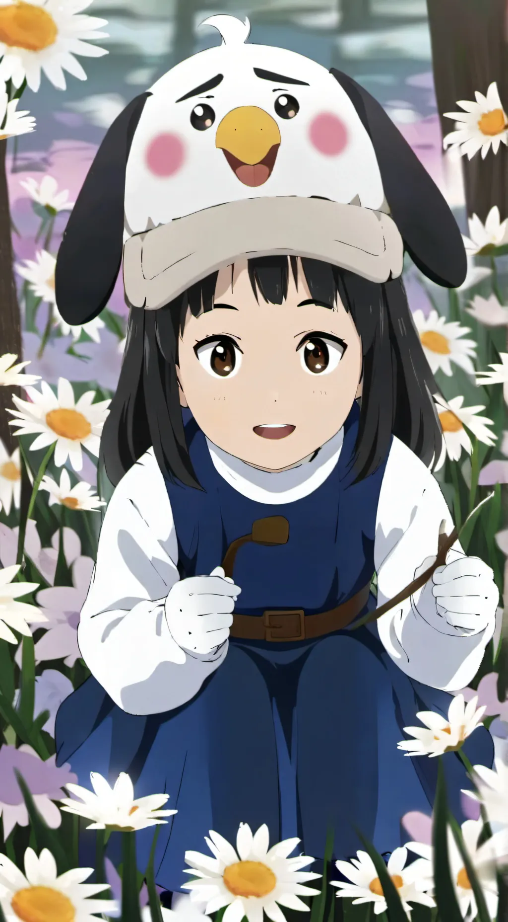 ai character: poop Is on Sheet background