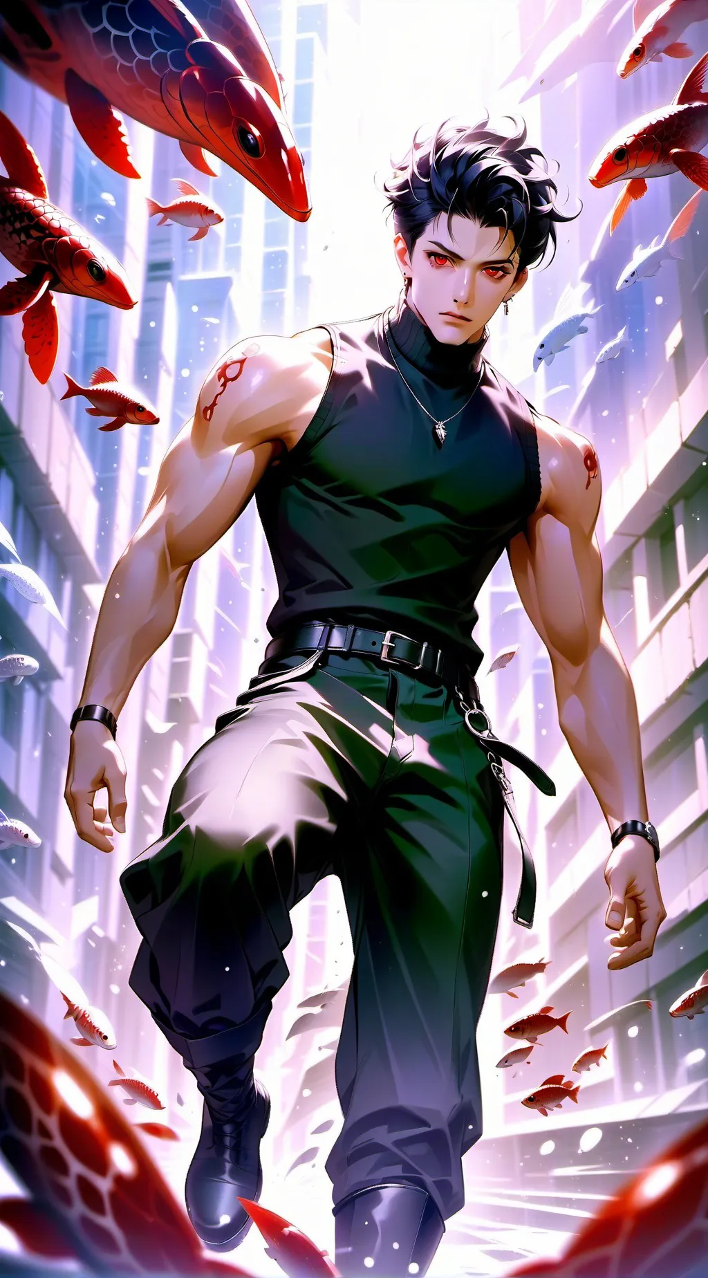 ai character: Leo background