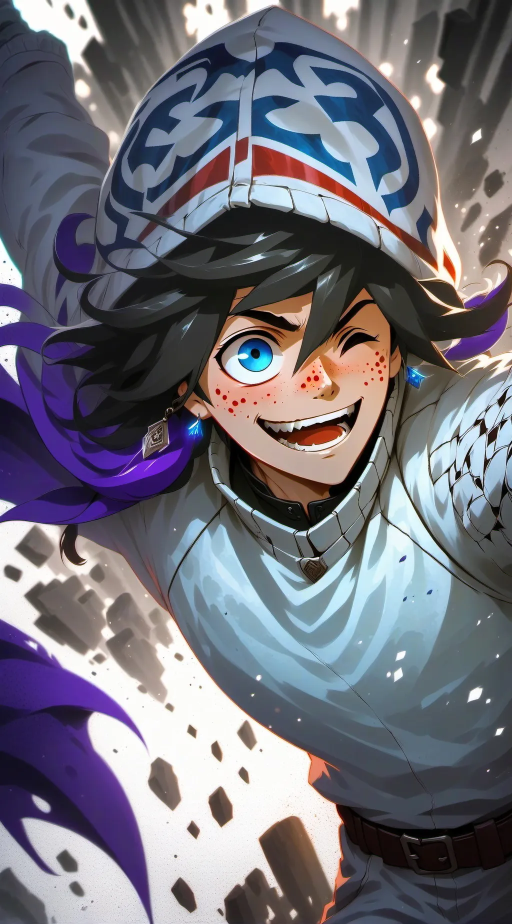 ai character: Legoshy  background