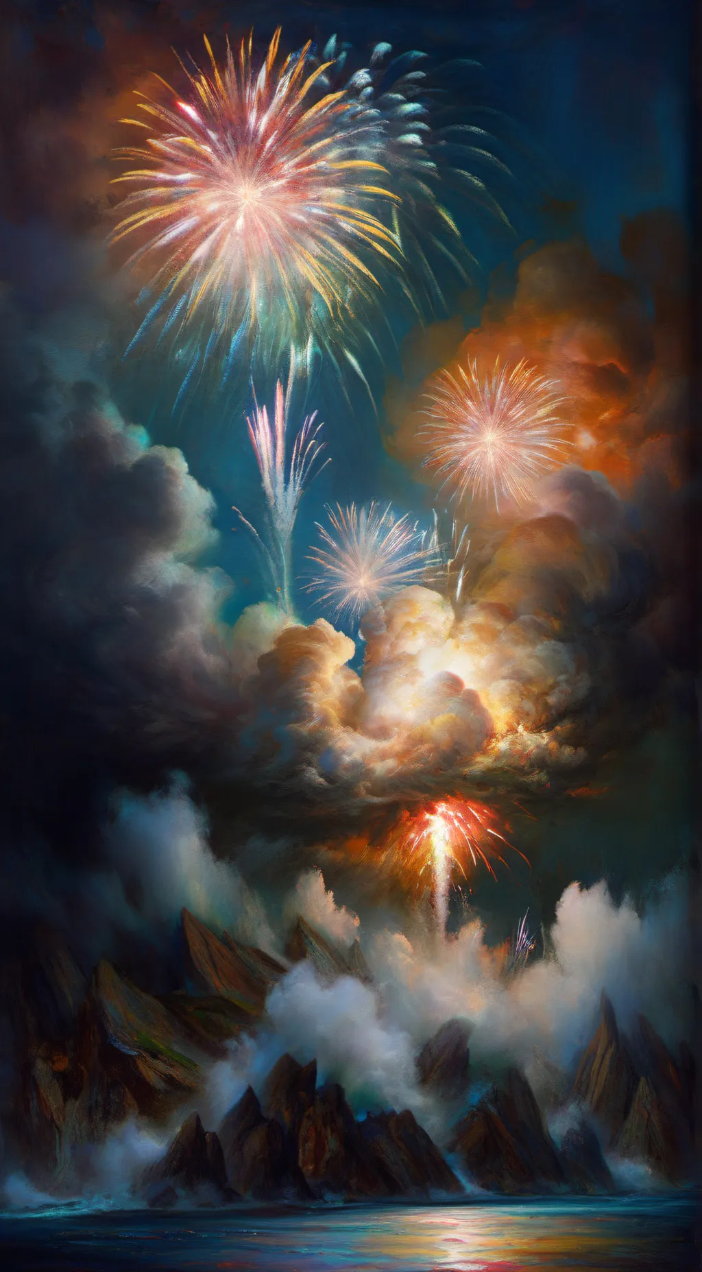 ai character: Aphmau New Year!🎆 background