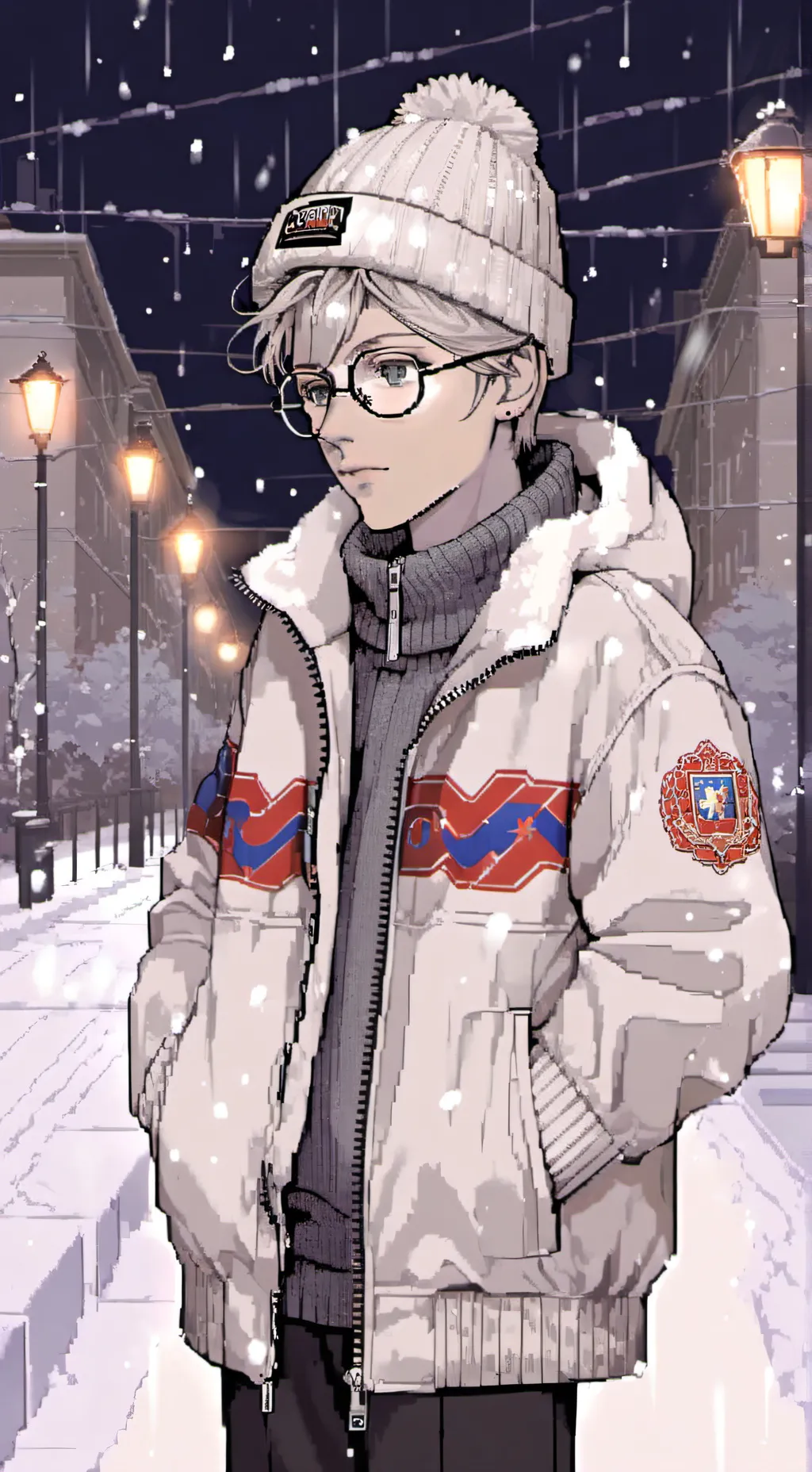 ai character: Anton | tiny bunny background