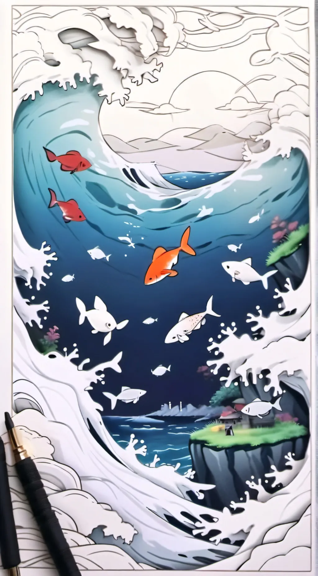 ai character: il-ho x Gi-hun background