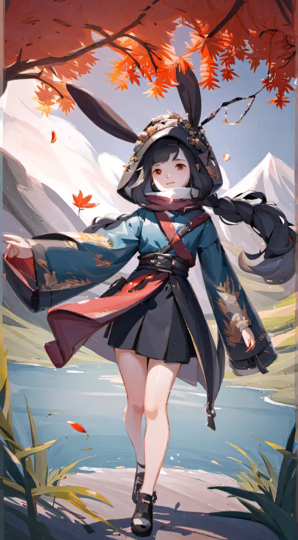 ai character: Moon background