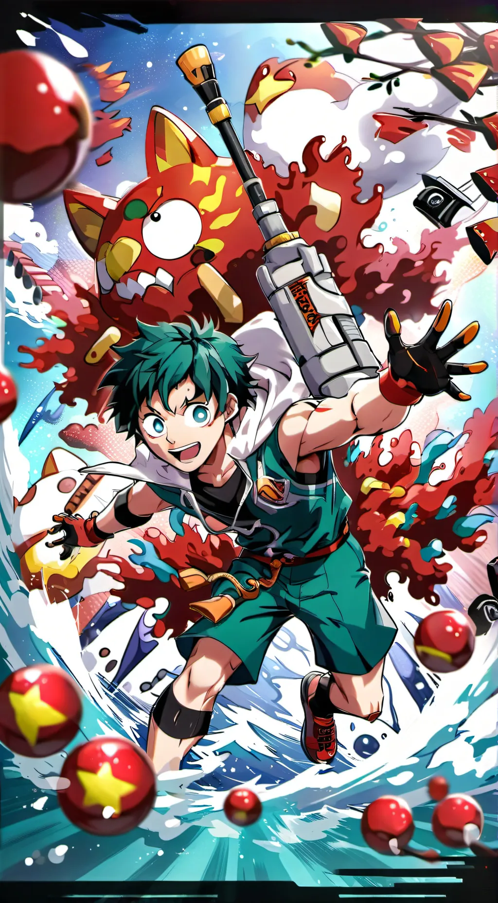 ai character: deku background