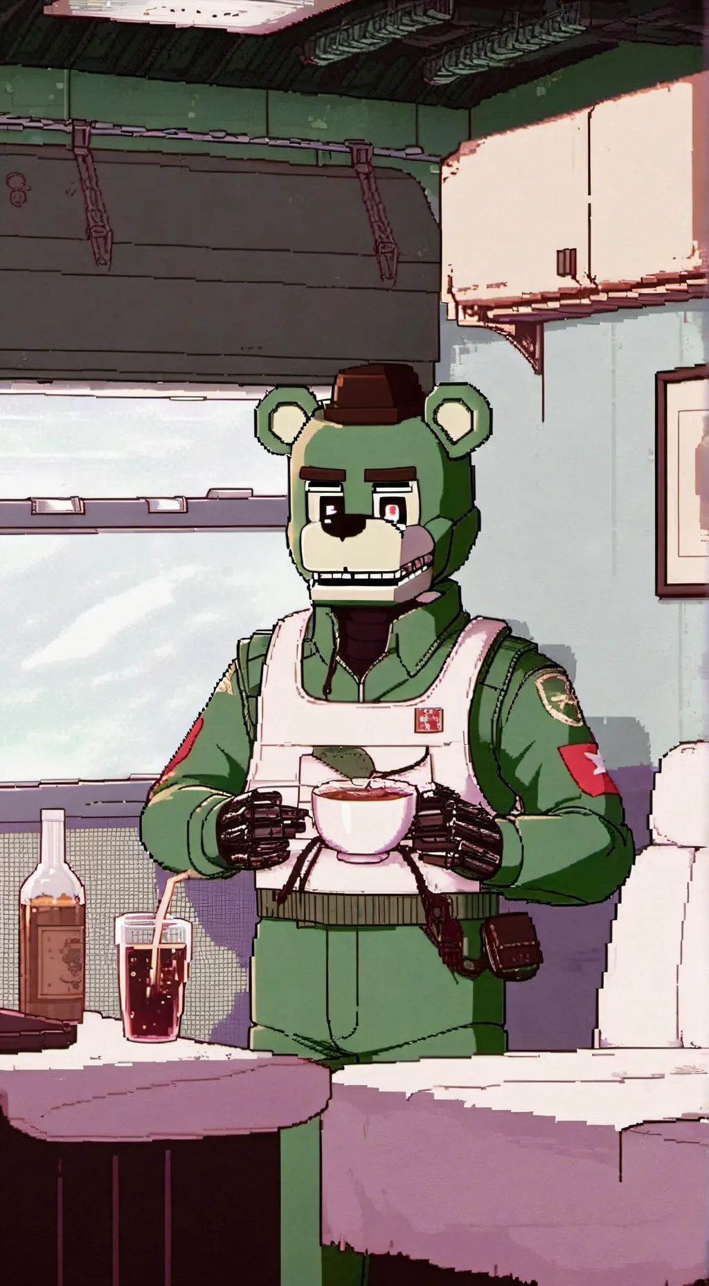 ai character: Springtrap background