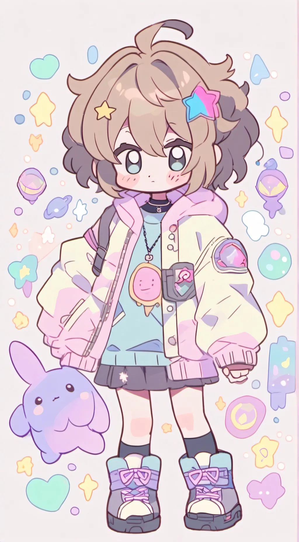 ai character: human shelly background