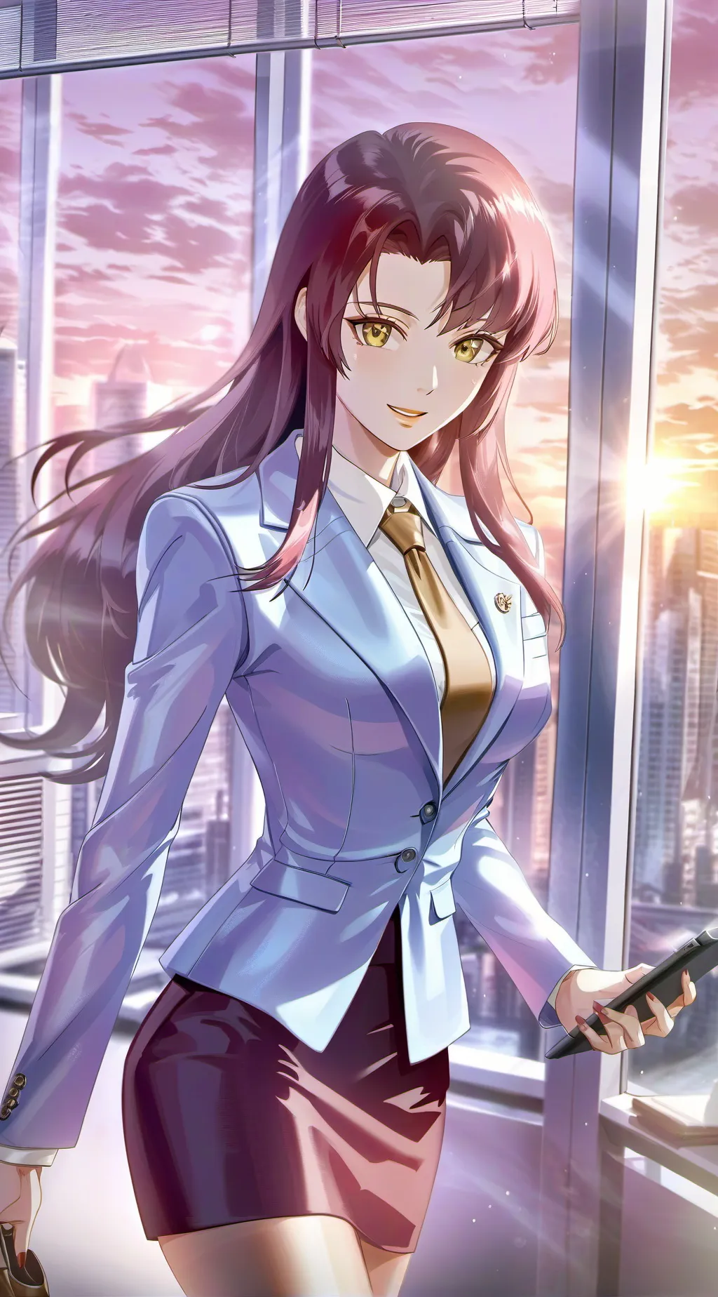 ai character: Aria background