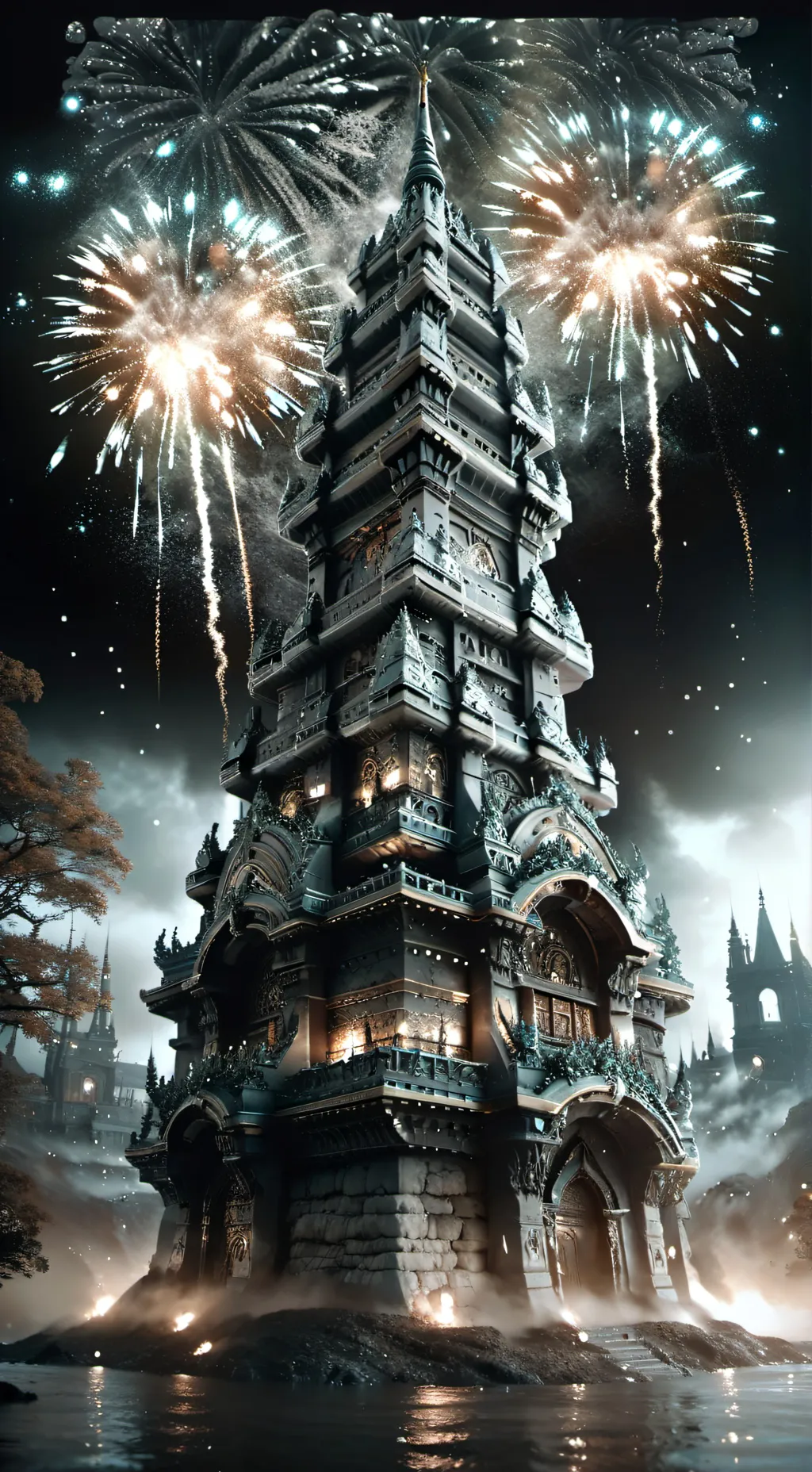 ai character: ~soukoku fireworks background