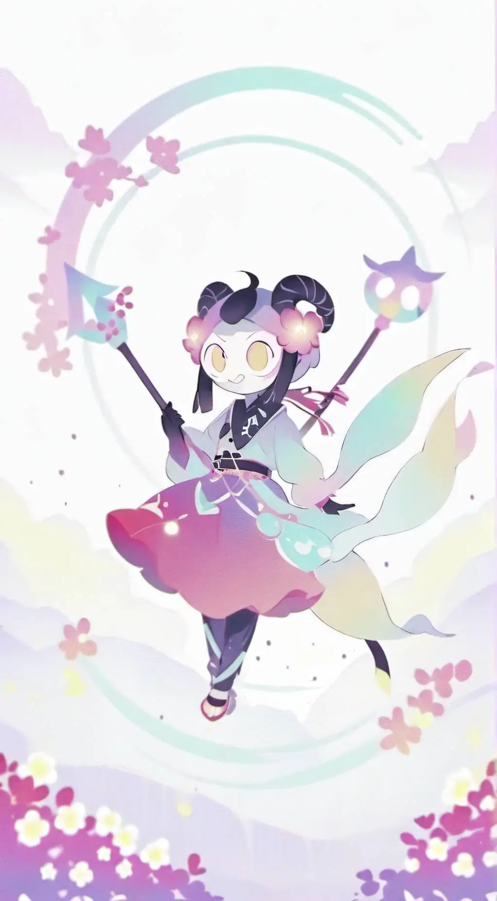 ai character: feliz año nuevo!!! background