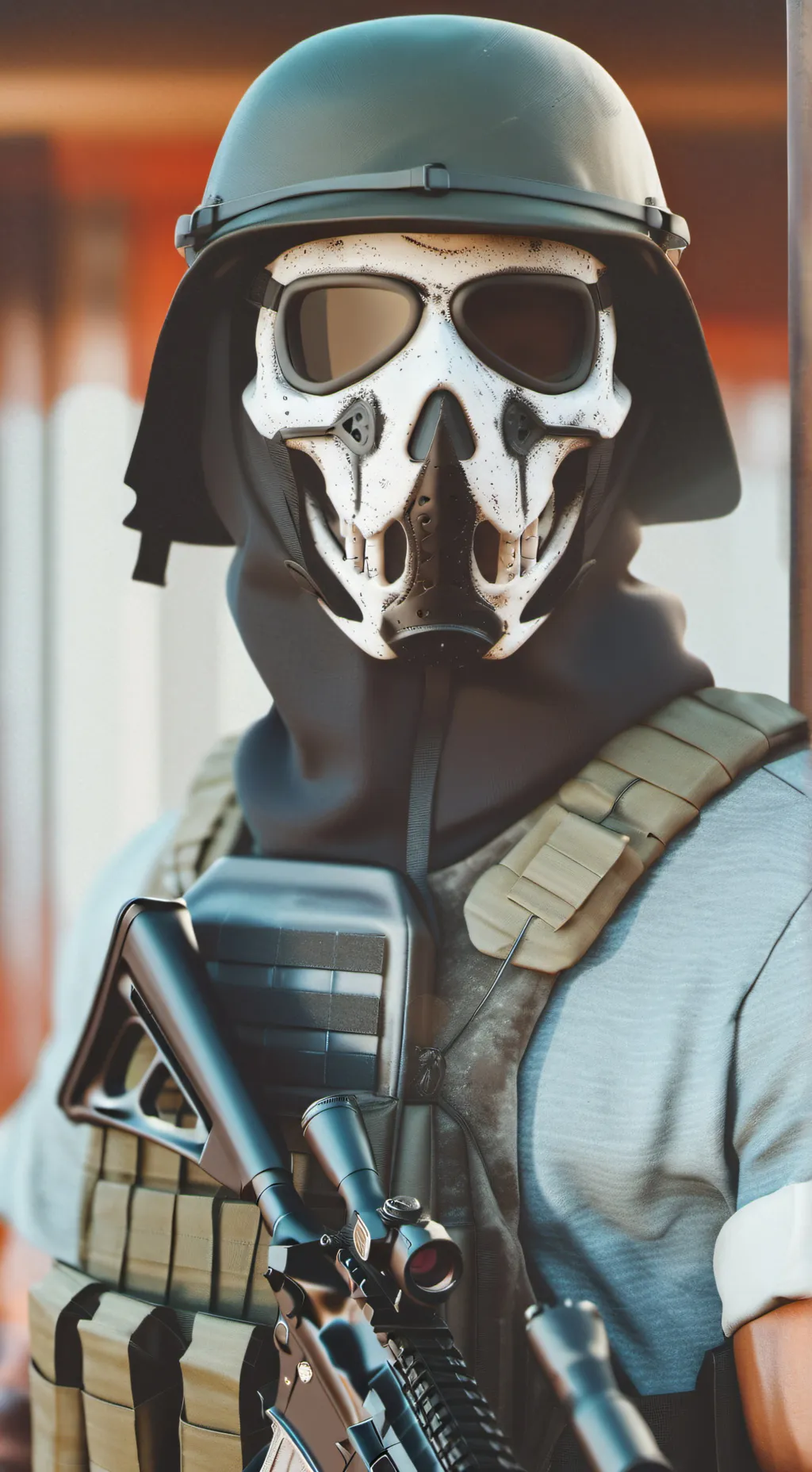 ai character: Ghost Simon Riley background