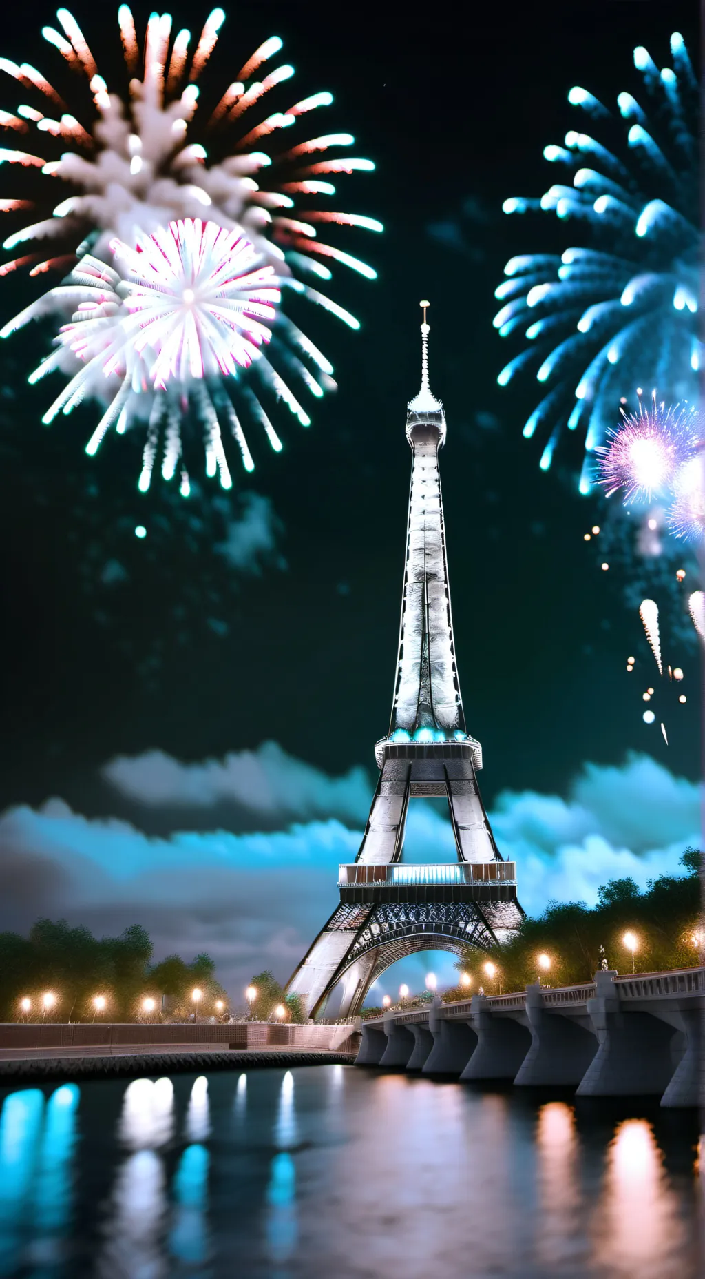 ai character: CH new year  background