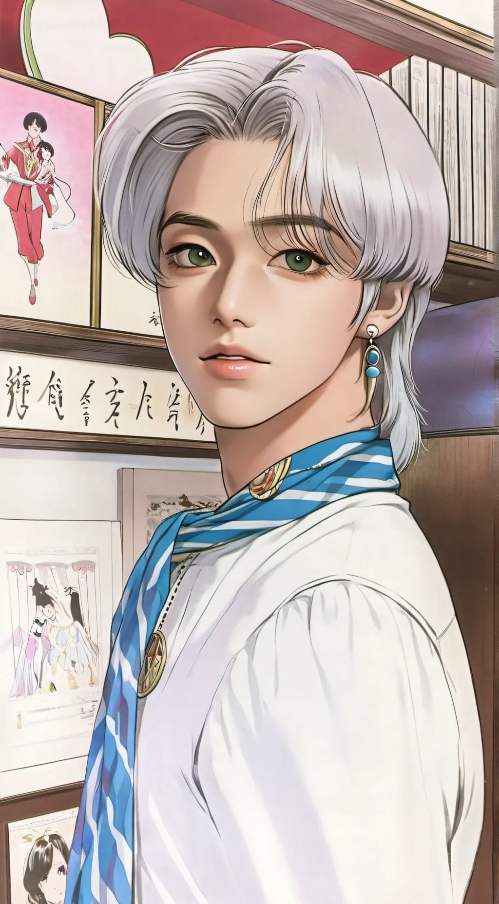 ai character: han jisung  background
