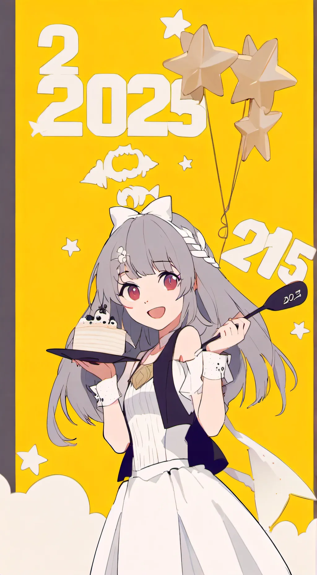 ai character: goodbye 2024:( background